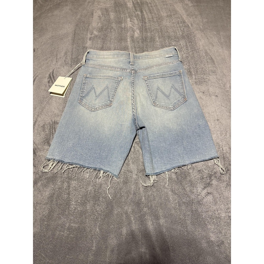 Mother Womens 25 Blue Tripper Cutoff Fray Denim Button Fly Raw Hem Shorts 4116